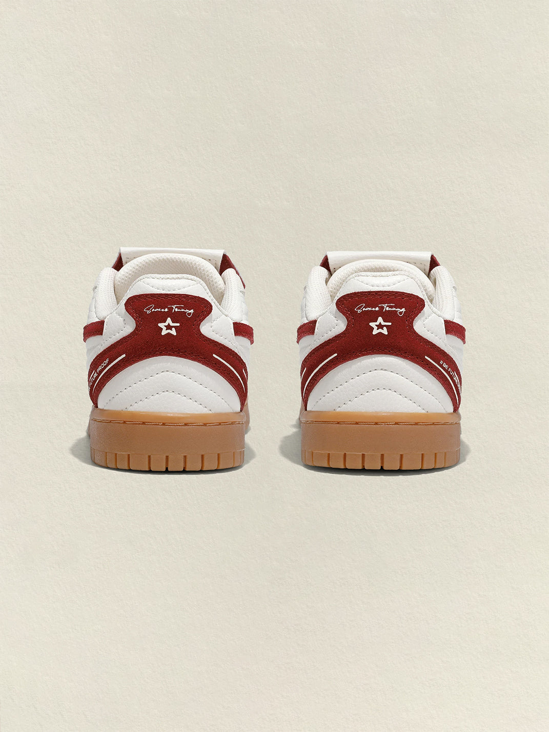 Rice-Red Star-Panel Retro Trainers - View 10