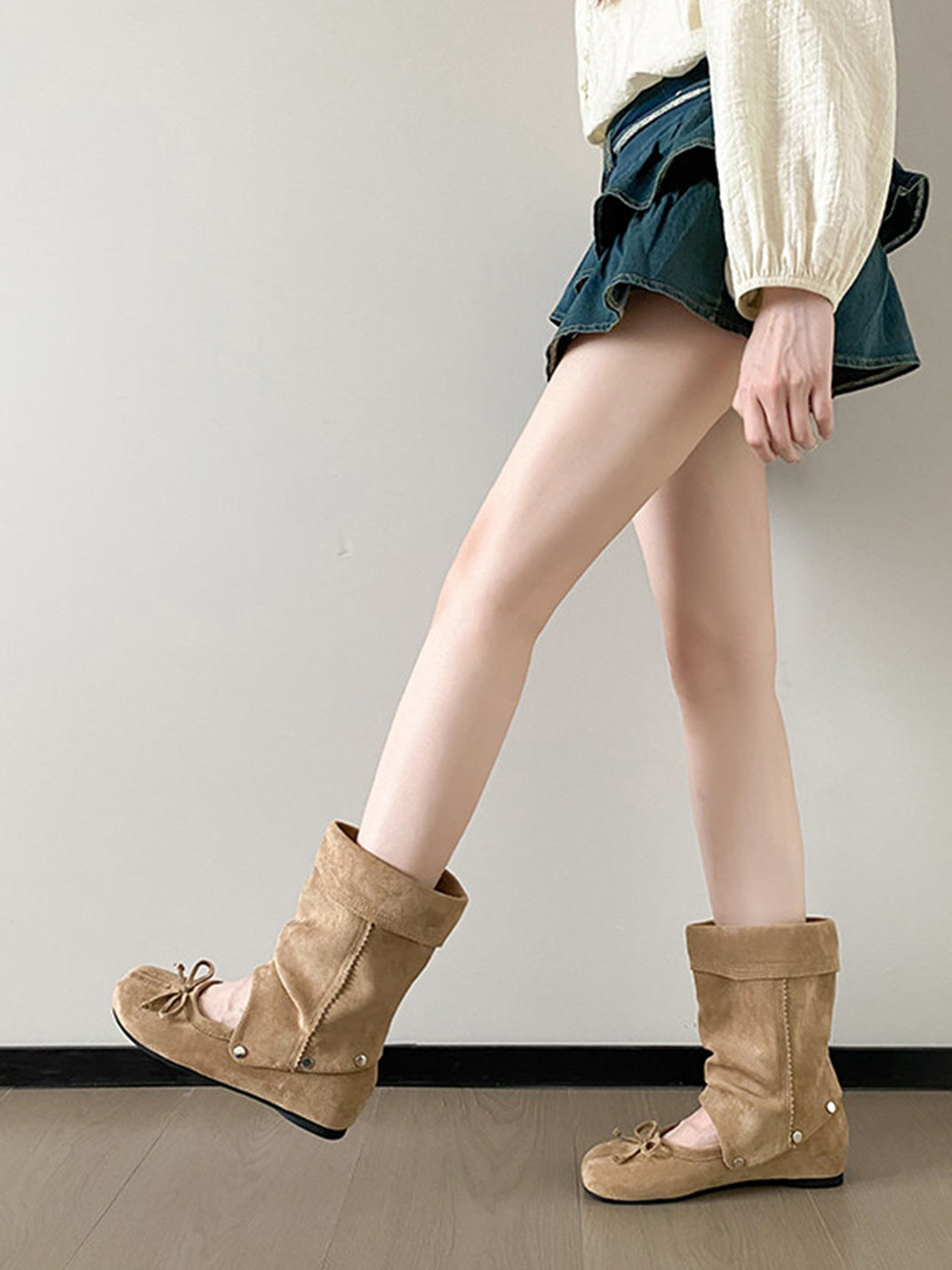 Detachable Tabi Ballet Sandal Boots - View 11