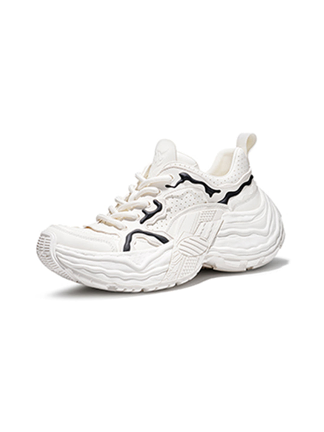 Flux Form Sculpted Leather Sneakers - View 5