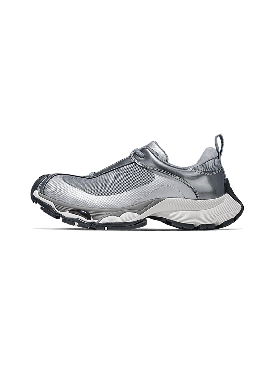 Metallic Split-Toe Technical Runner Sneakers