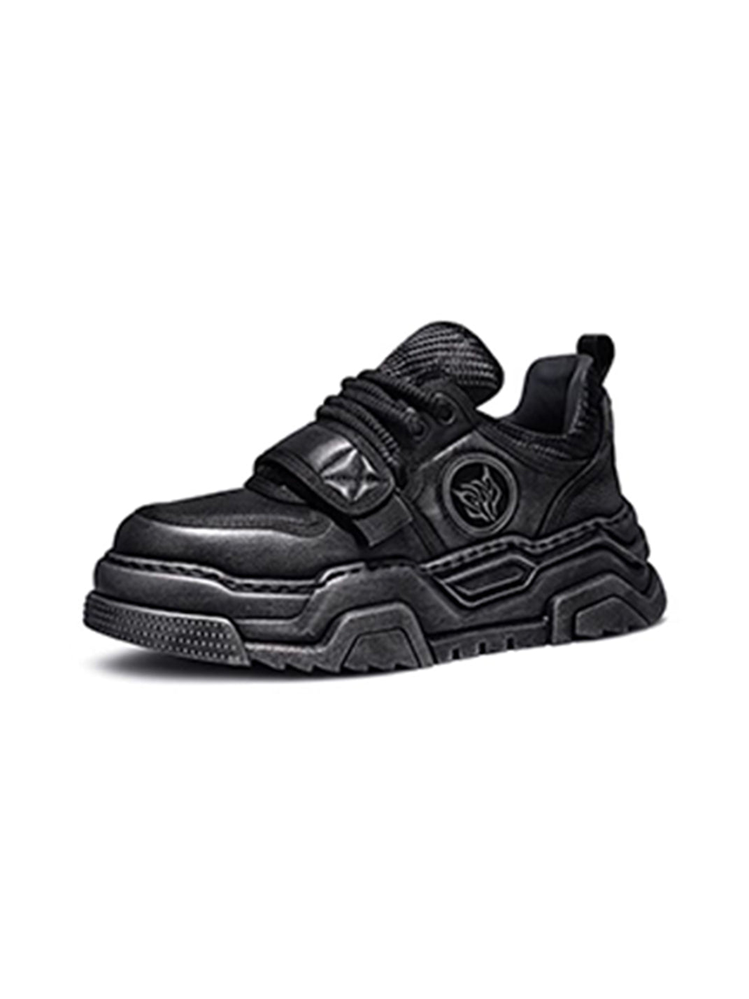 Ripple-Sole Leather Trail Runner Sneakers - View 9