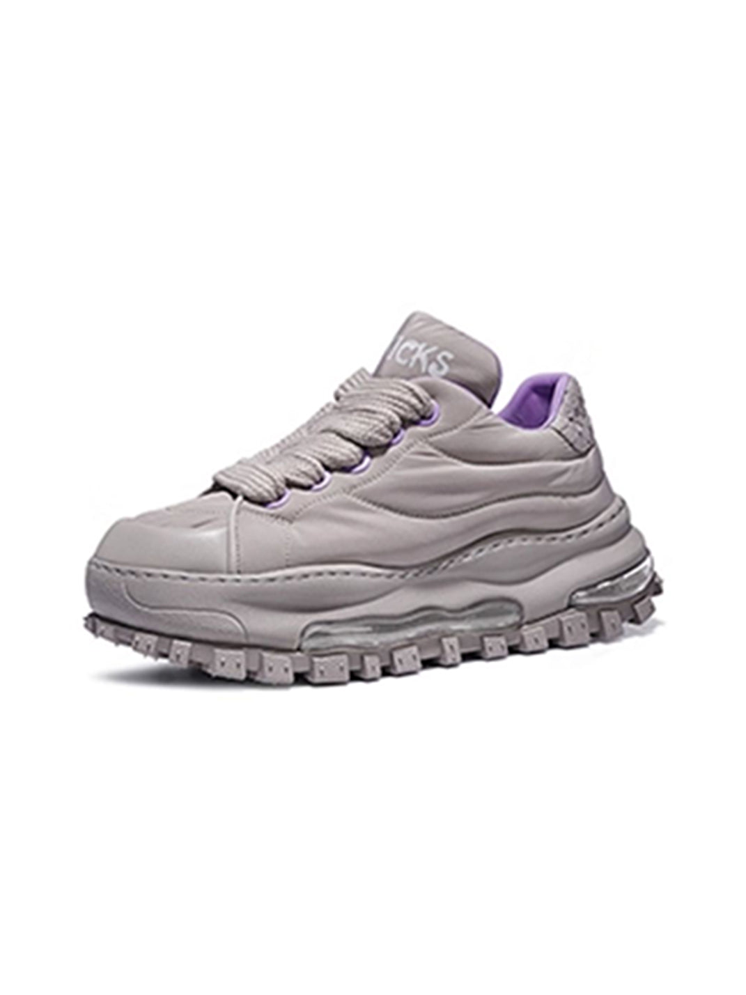 Ripple-Sole Leather Trail Runner Sneakers - View 10