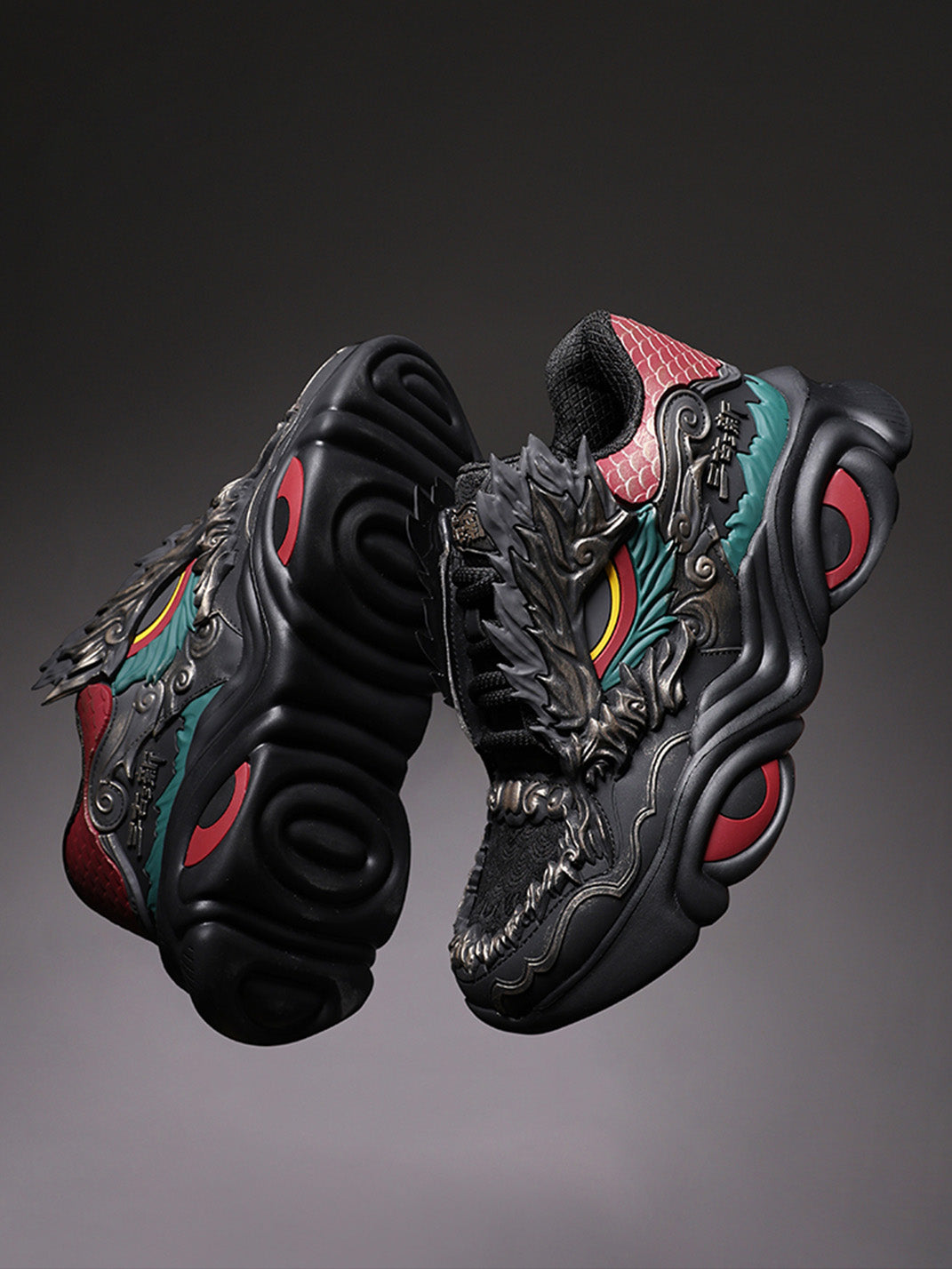 Dragon Crest Chunky Runner Sneakers - View 6