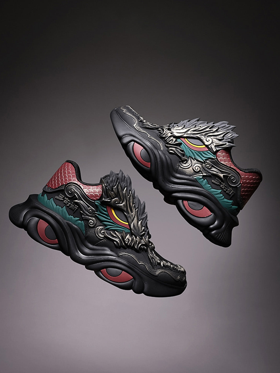 Dragon Crest Chunky Runner Sneakers - View 8
