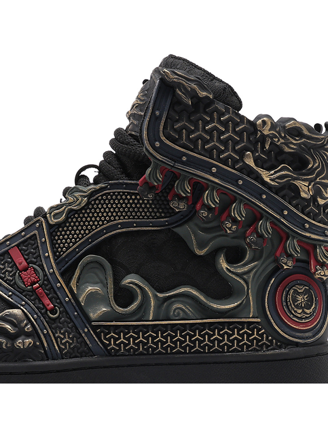 Gilded Mythic Armor High-Top Sneakers - View 11