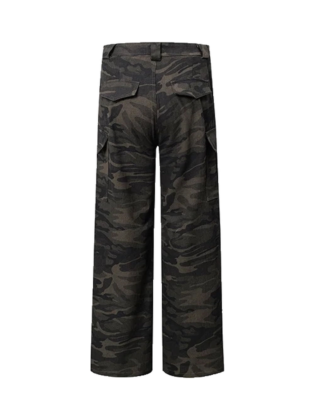 Shadow Camo Low-Rise Flare Cargo Trousers — product view 6