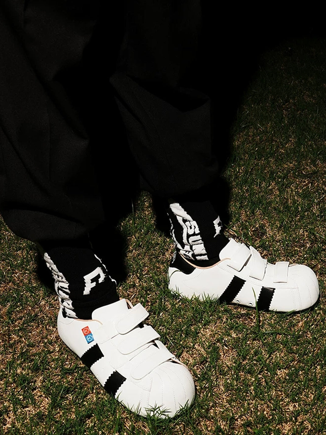 Shell-Toe Strap Sneakers With Hidden Lift - view 2