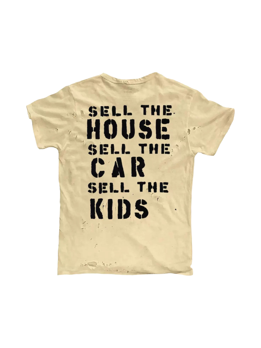 Spray-Lip Distressed Raw-Hem T-Shirt - View 4