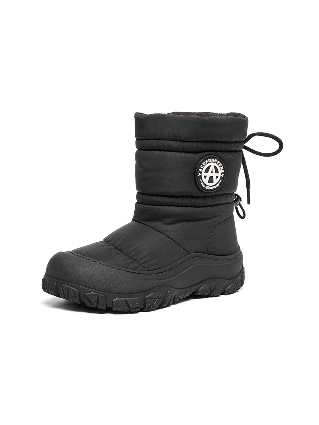 Silver Drawstring Puffer Snow Boots - View 21
