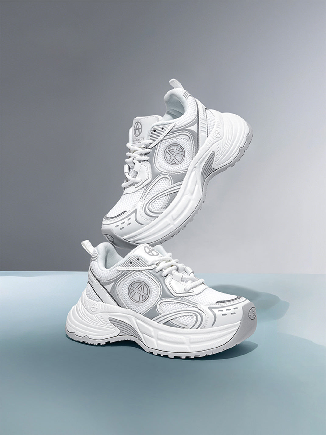Silver Wave Chunky Dad Sneakers - View 18
