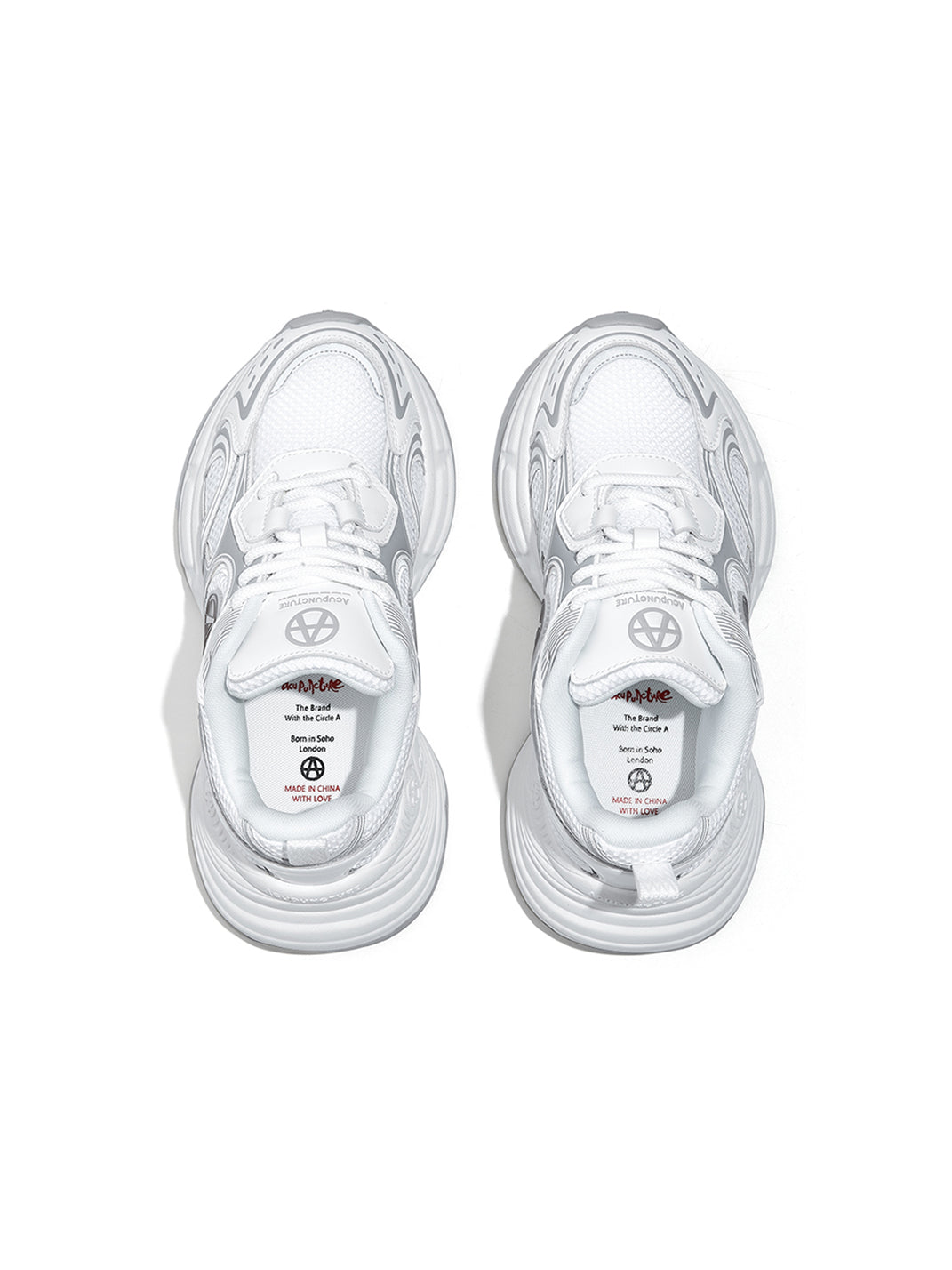 Silver Wave Chunky Dad Sneakers - View 20