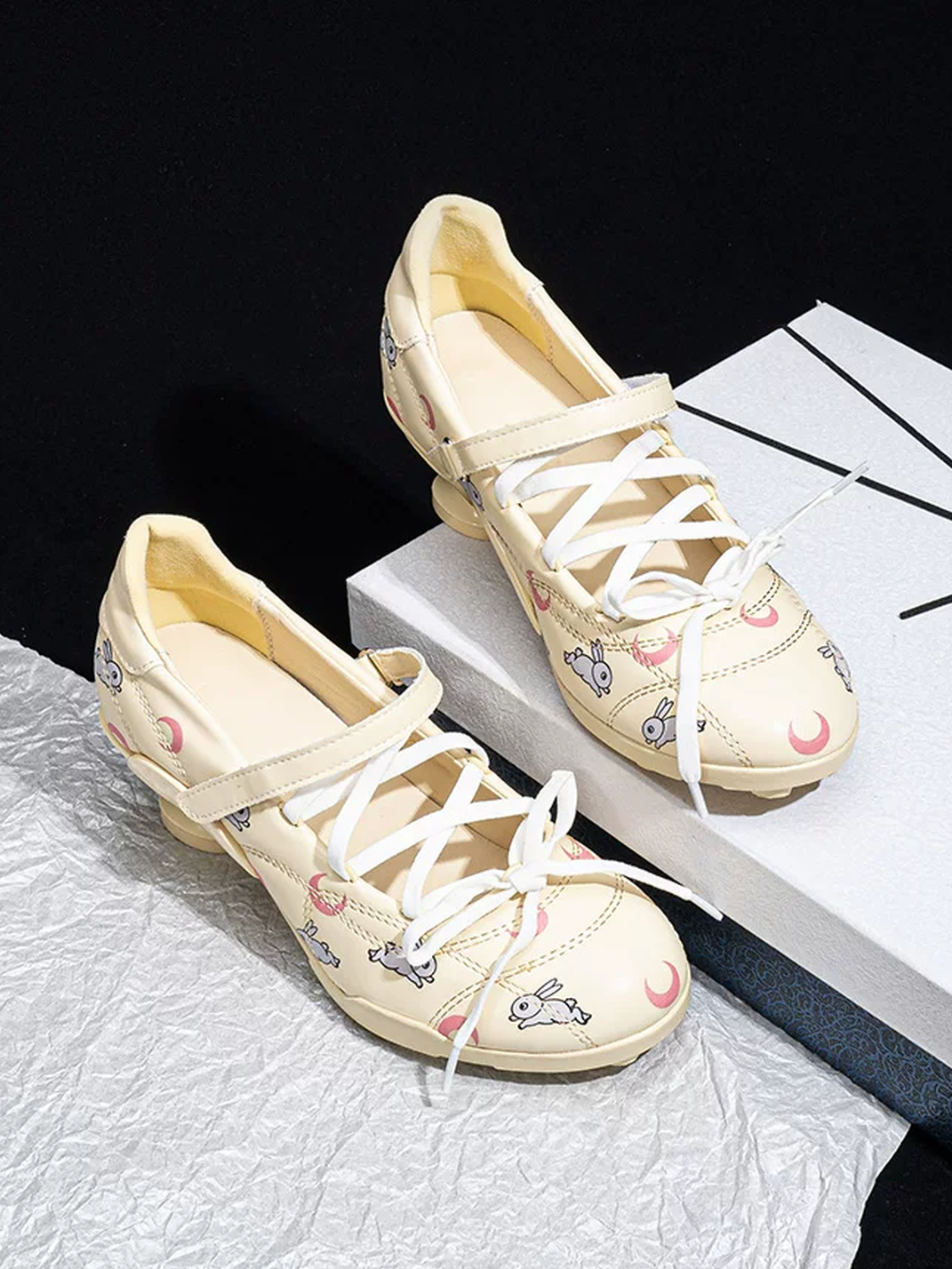 Moon-Print Low-Heel Sport Mary Janes - View 11