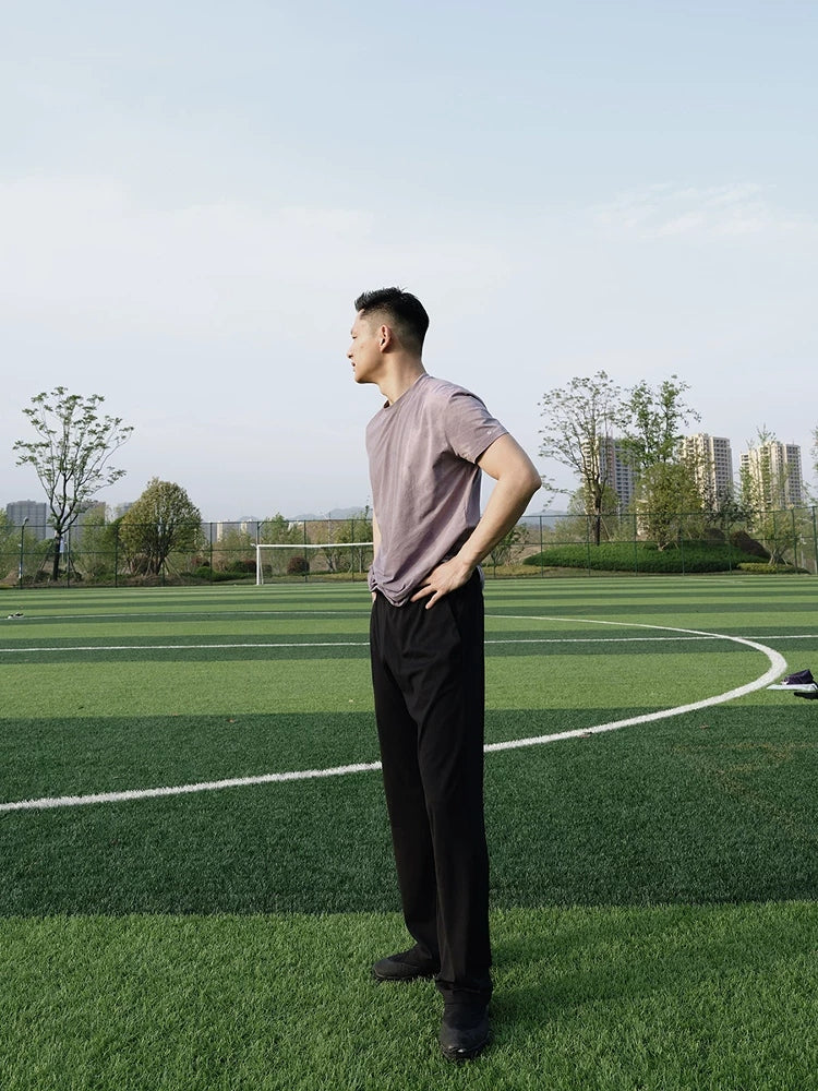 Lightweight Stretch Straight-Leg Trousers product view 2