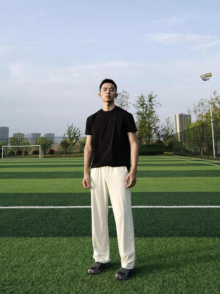 Lightweight Stretch Straight-Leg Trousers product view 4