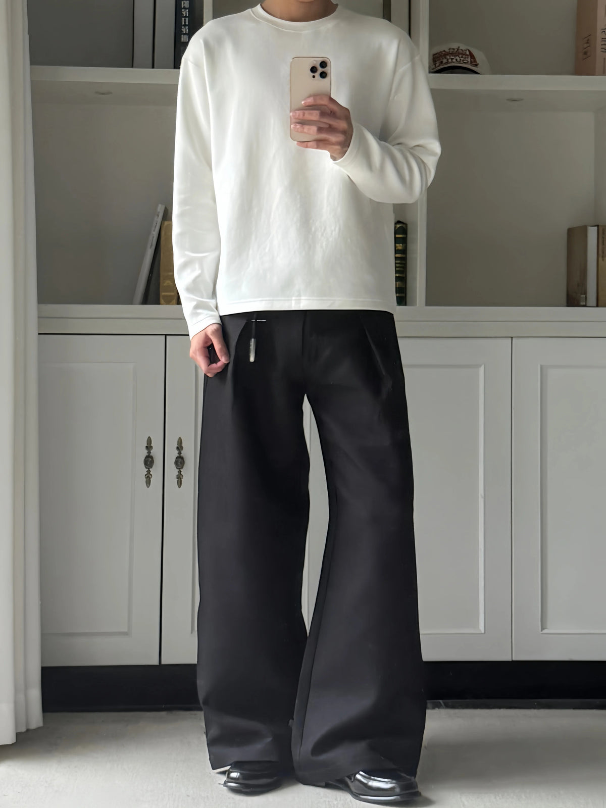 Relaxed Air-Layer Long-Sleeve Crewneck Tee product view 11