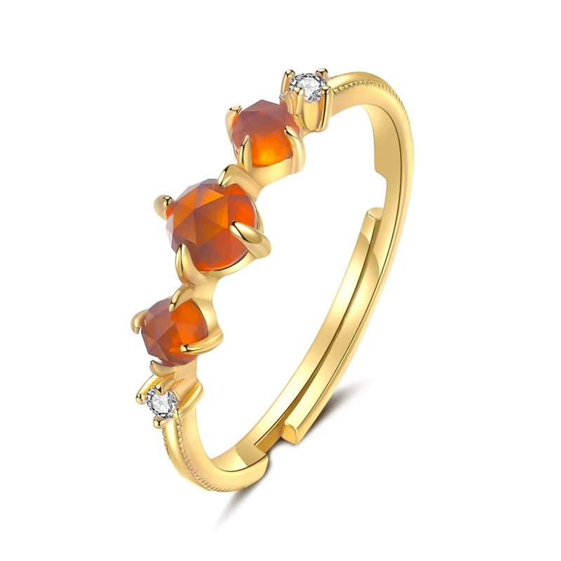 Orange Garnet Open Ring product view 1