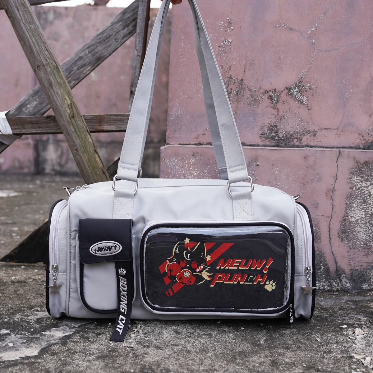 Cat Graphic Pocket Display Tote product view 5