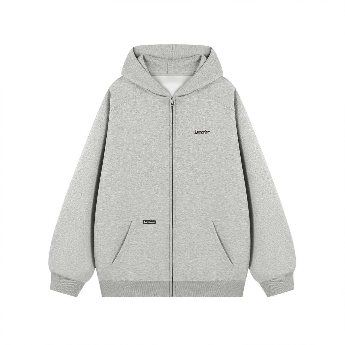 Embroidered Chest-Logo Zip Hoodie product view 10