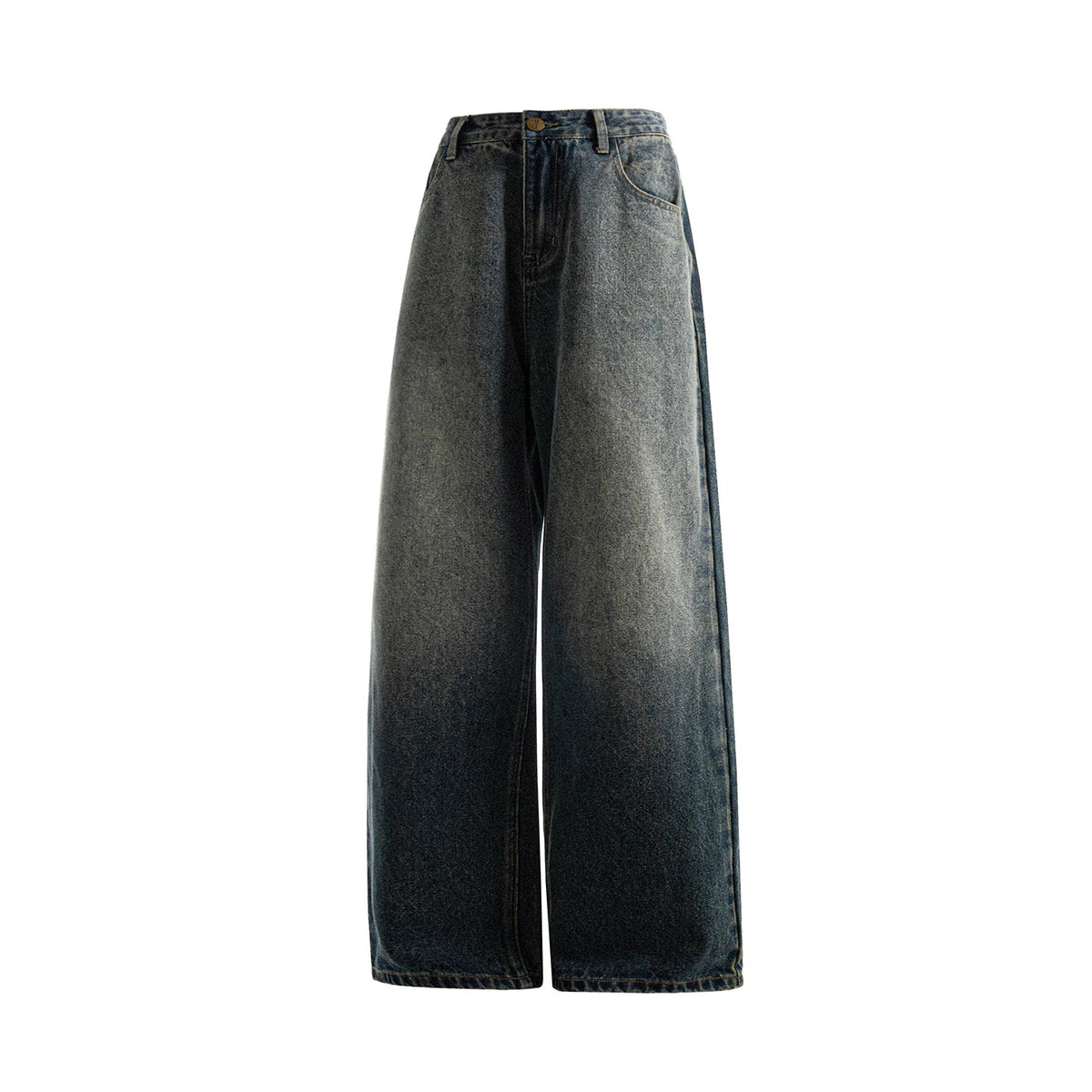 Washed Relaxed Straight-Leg Jeans product view 2