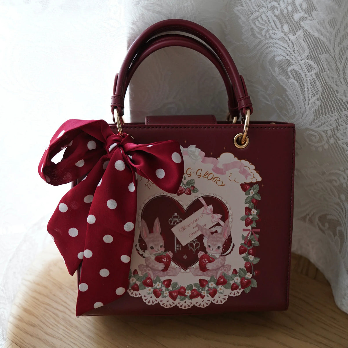 Berry Rabbit Bow Handbag product view 3