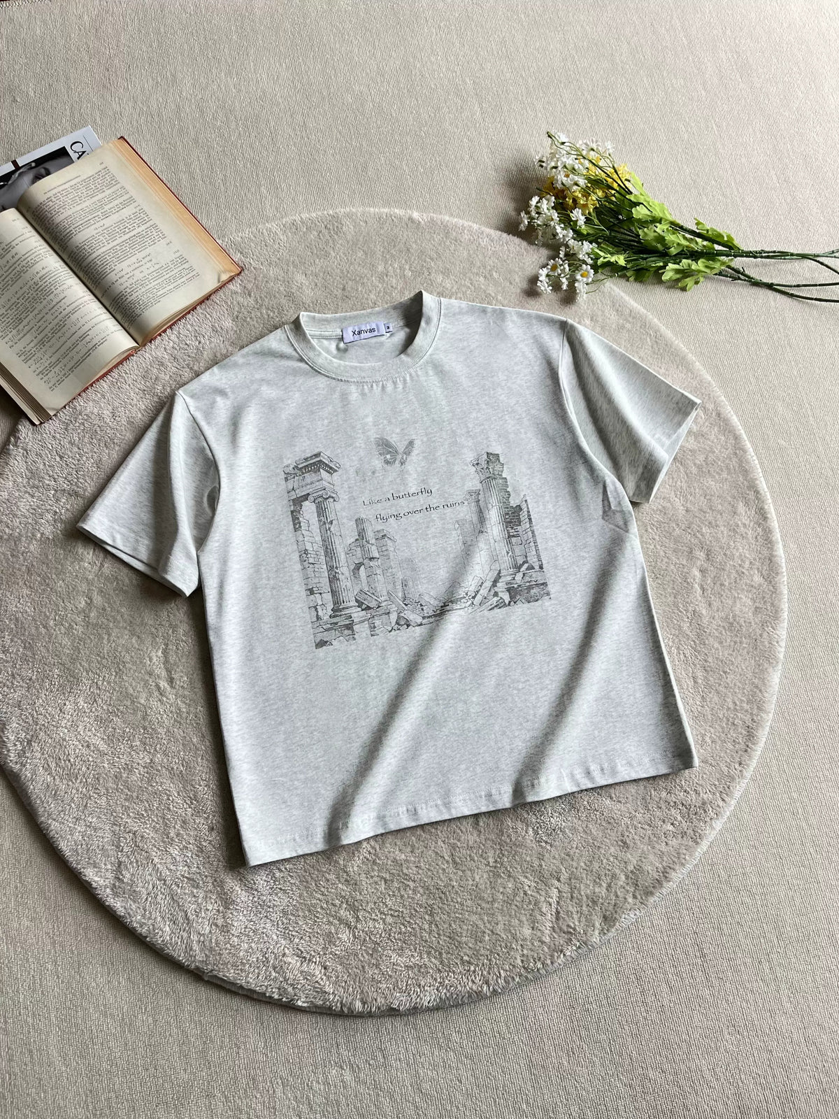 Butterfly Ruins Graphic Short-Sleeve Tee product view 2
