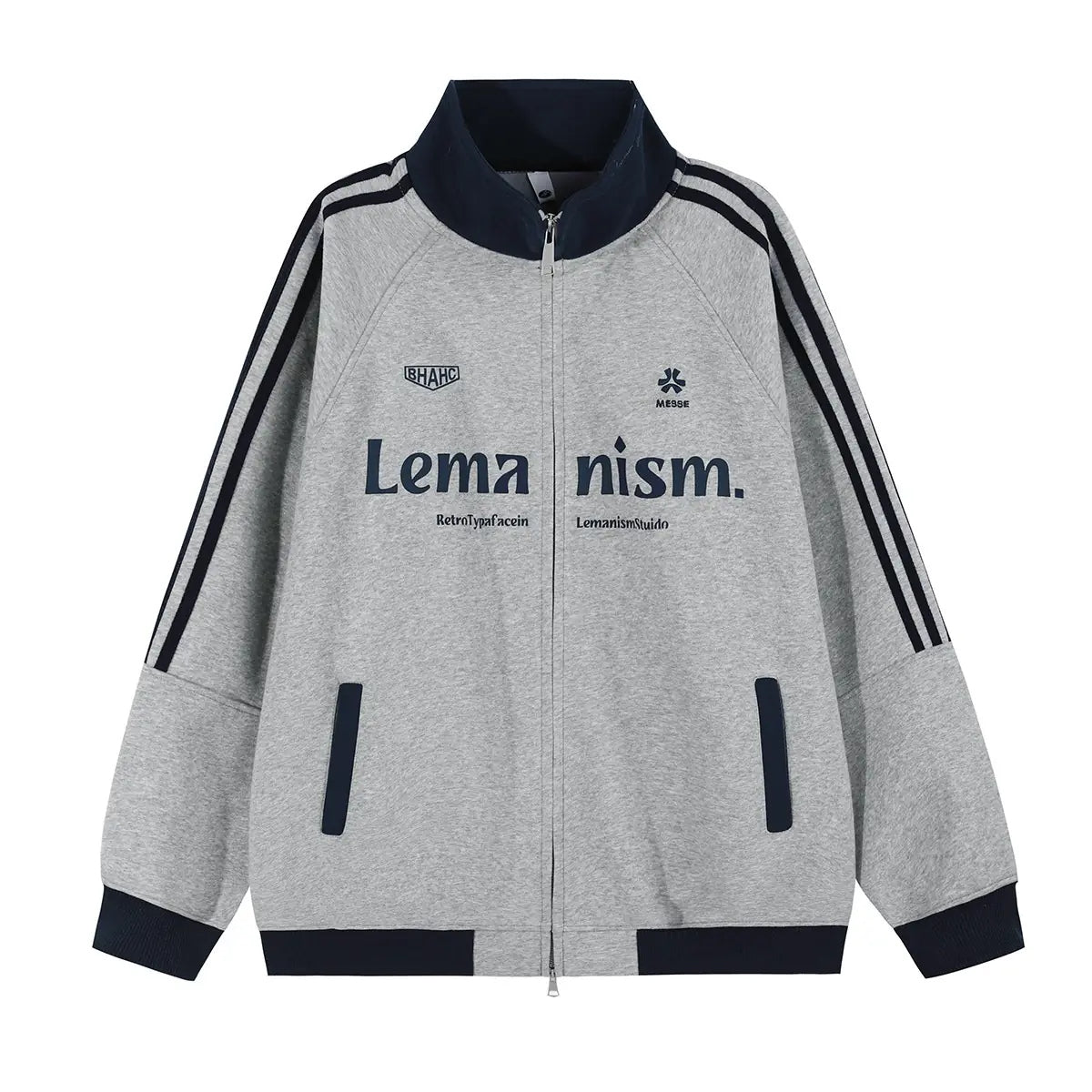 Lettered Triple-Stripe Track Jacket product view 9