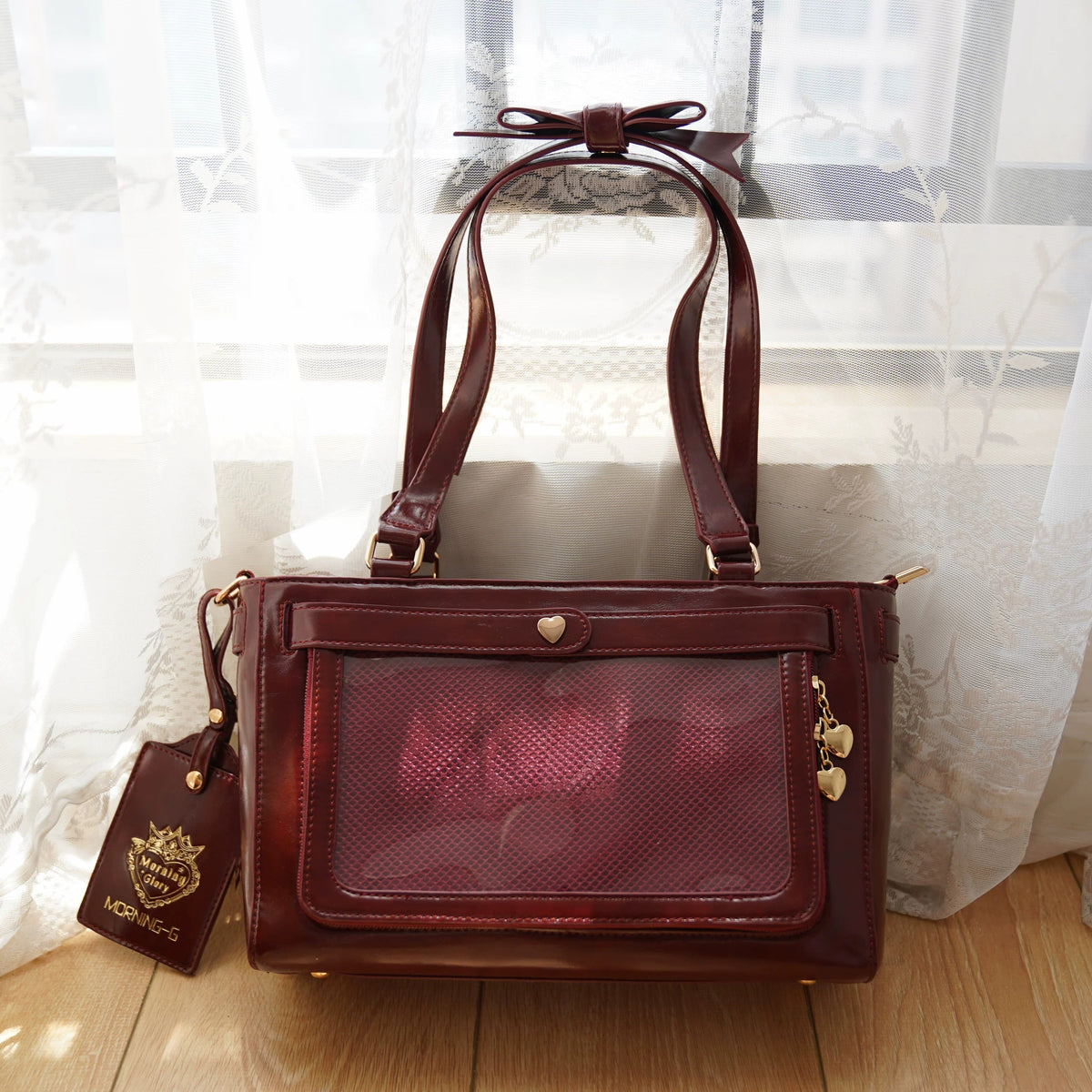 Double Sided Bow Display Satchel product view 6