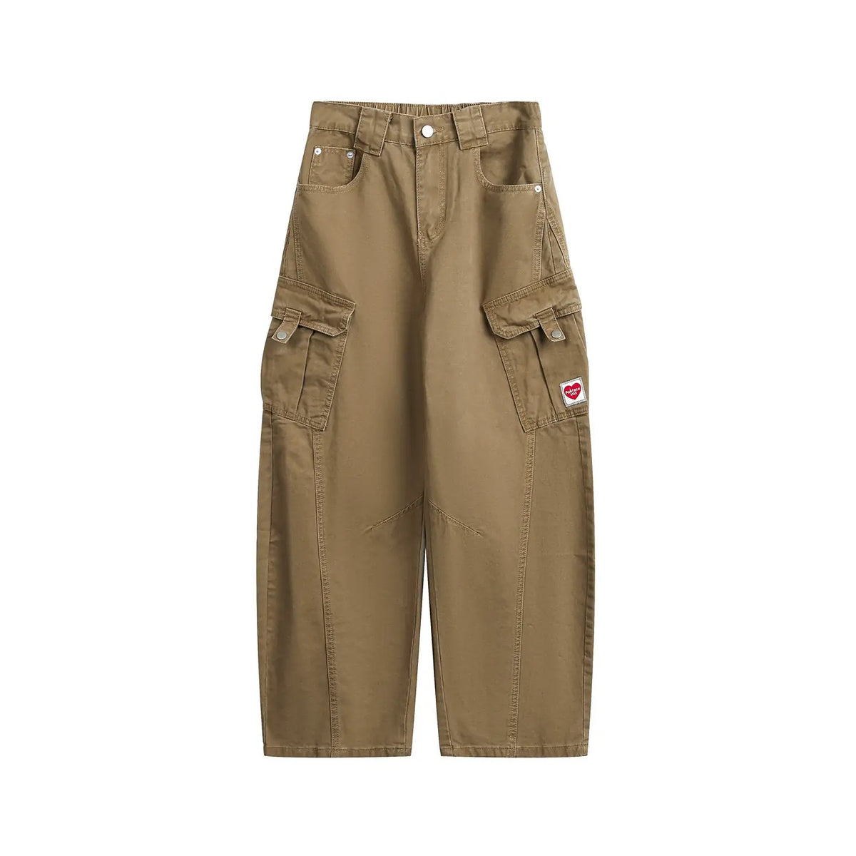 Washed Wide-Leg Utility Cargo Pants product view 4