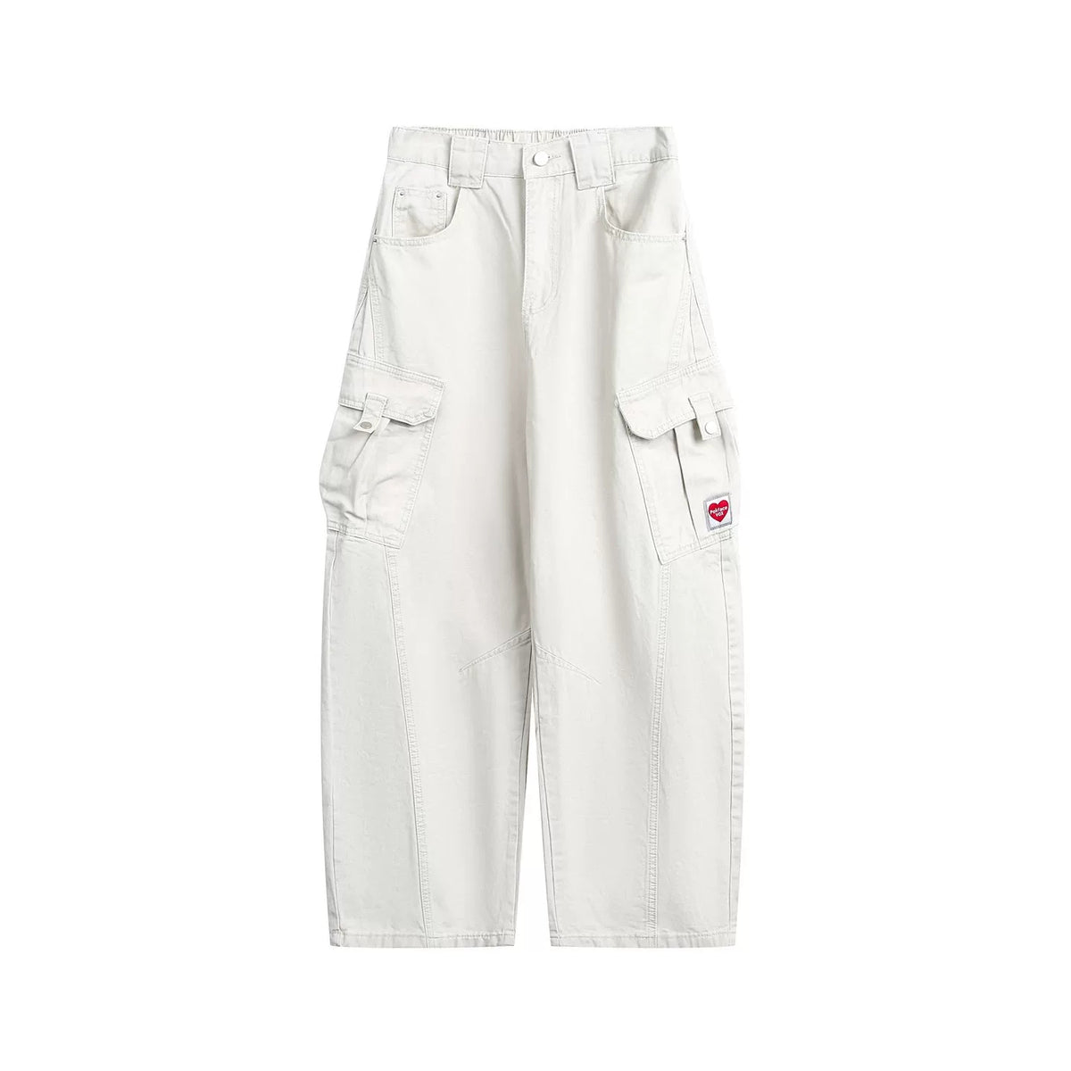 Washed Wide-Leg Utility Cargo Pants product view 2