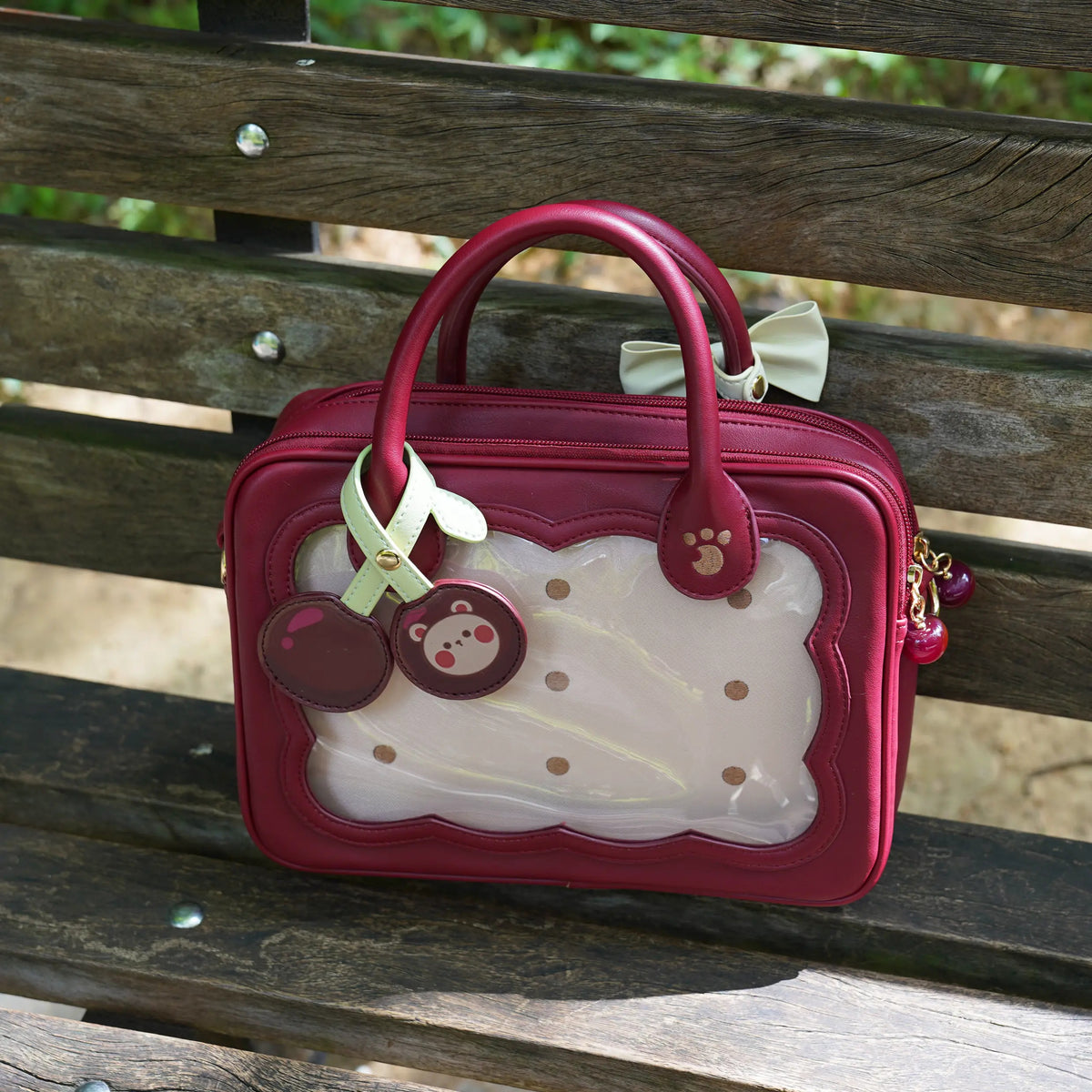 Cherry Biscuit Window Satchel product view 3