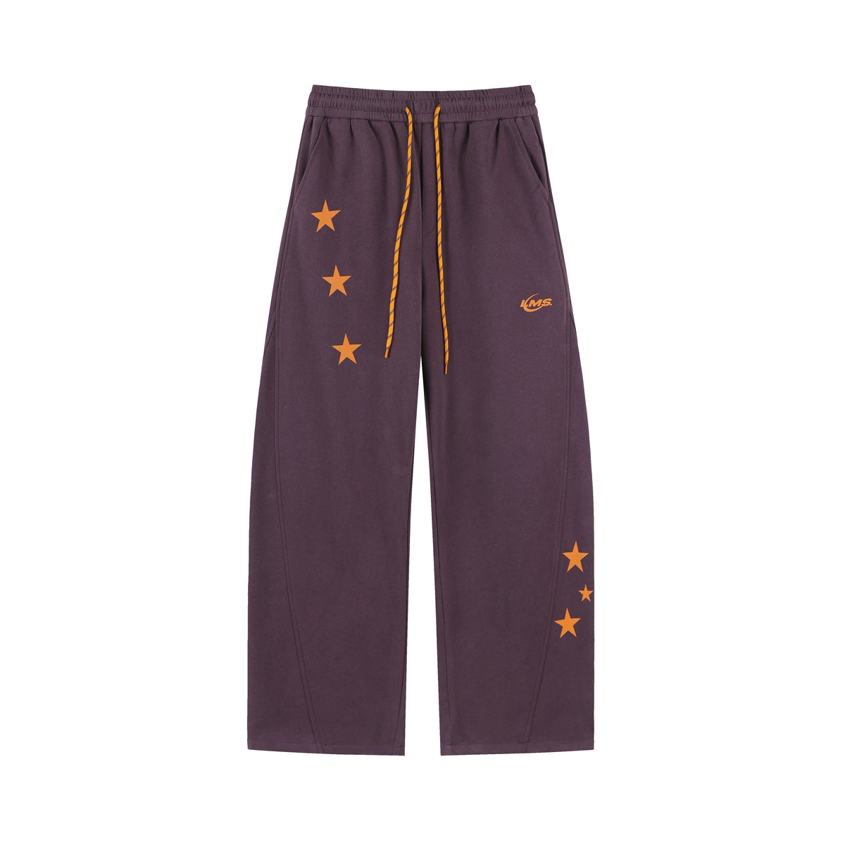 Scattered-Star Wide-Leg Drawstring Pants product view 4
