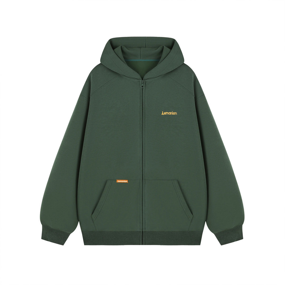 Embroidered Chest-Logo Zip Hoodie product view 9