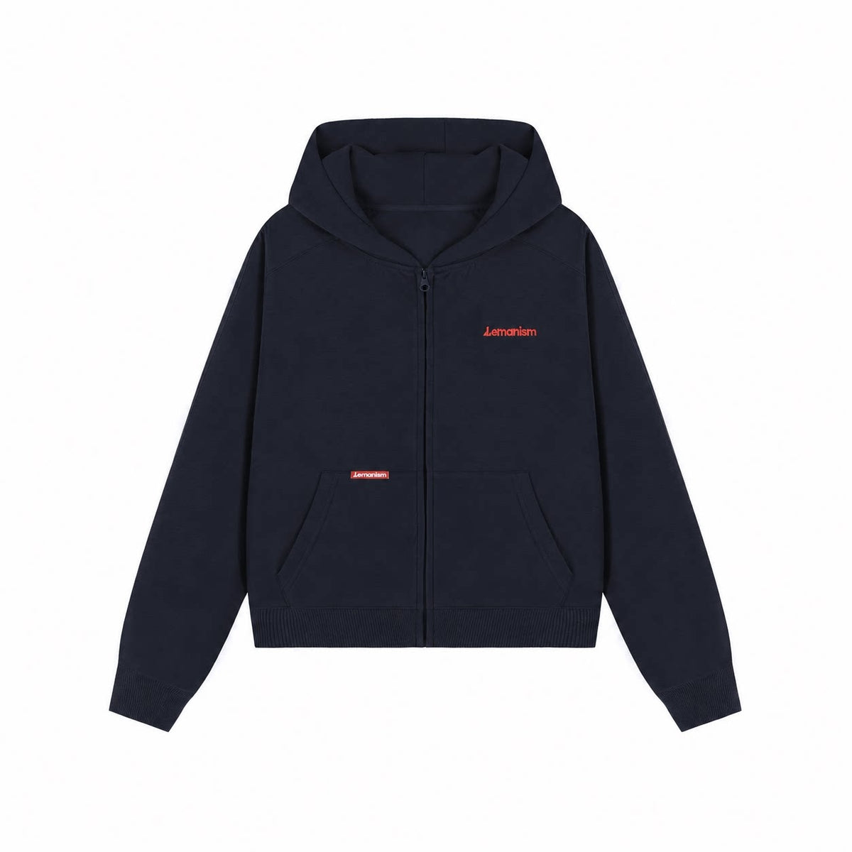 Embroidered Chest-Logo Zip Hoodie product view 3