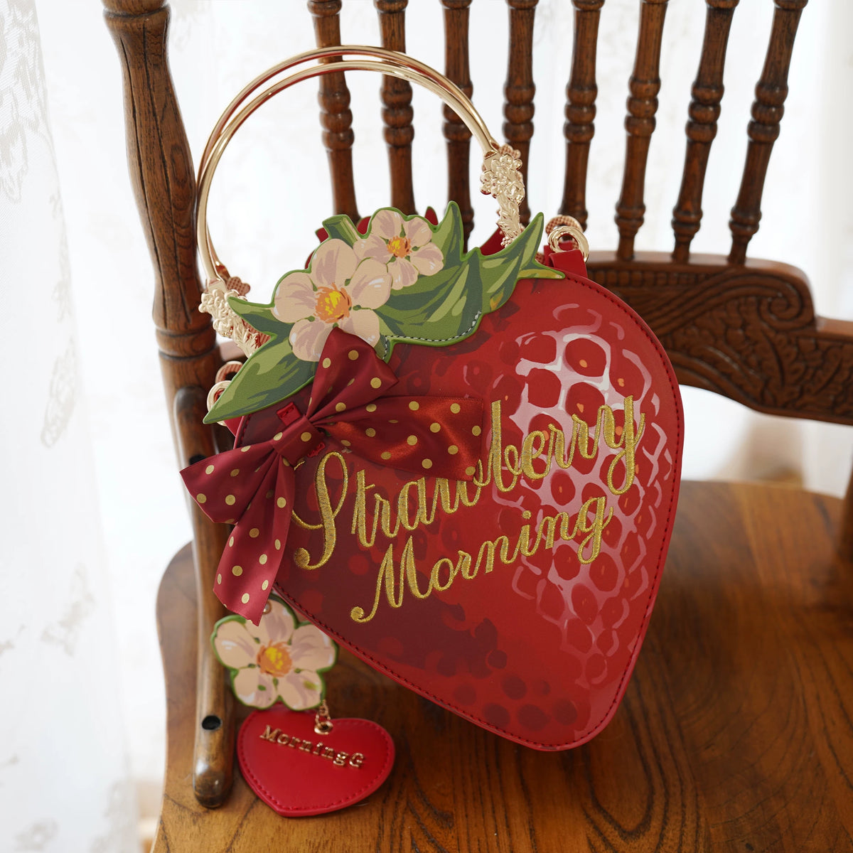 Strawberry Shaped Bow Crossbody product view 7