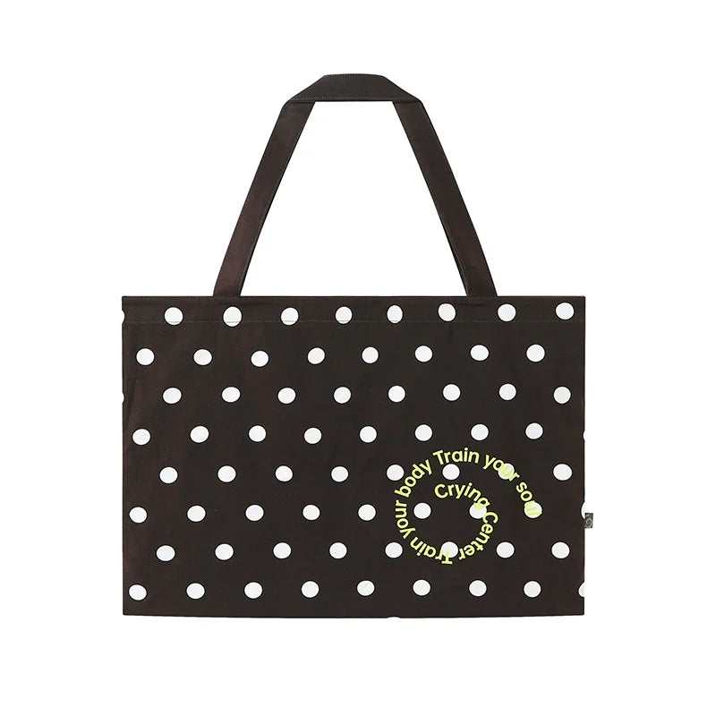 Polka Dot Graphic Canvas Tote product view 5