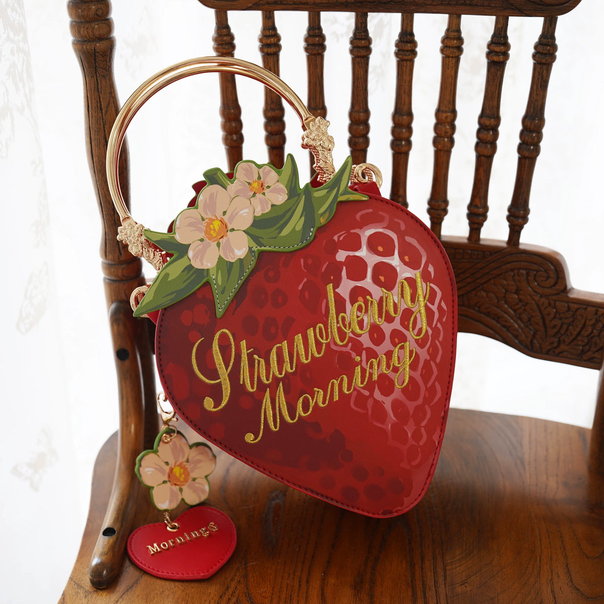 Strawberry Shaped Bow Crossbody product view 6