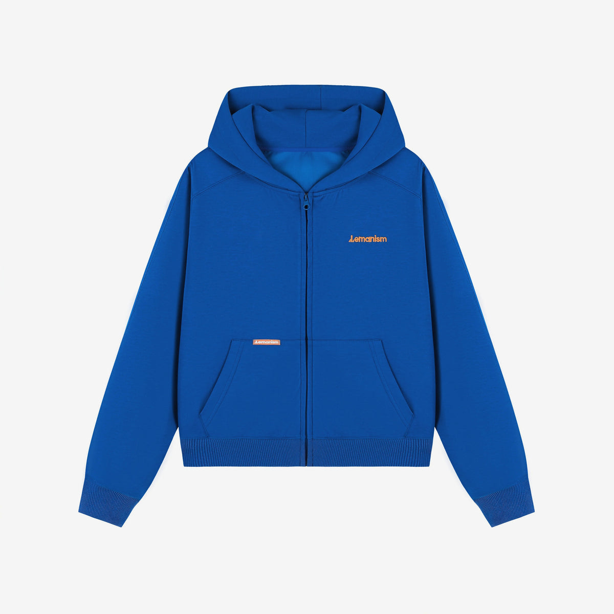 Embroidered Chest-Logo Zip Hoodie product view 6
