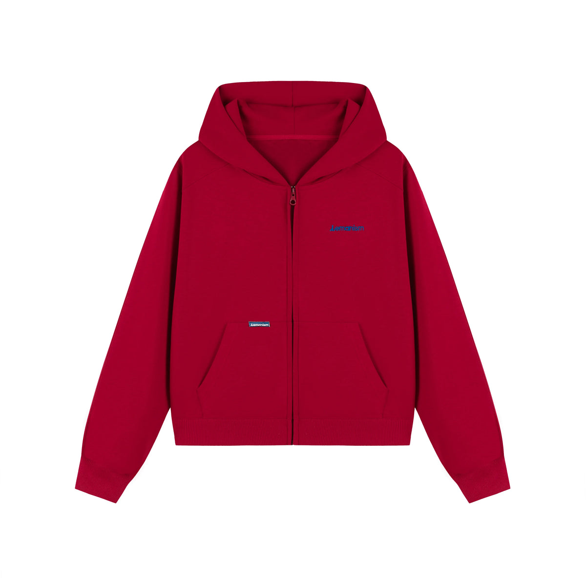 Embroidered Chest-Logo Zip Hoodie product view 2