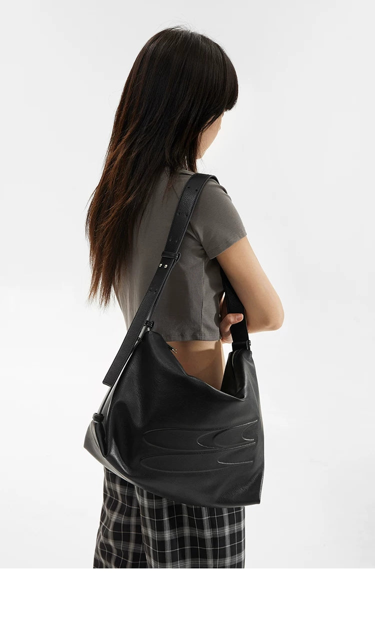 Embossed Slouch Shoulder Bag product view 3