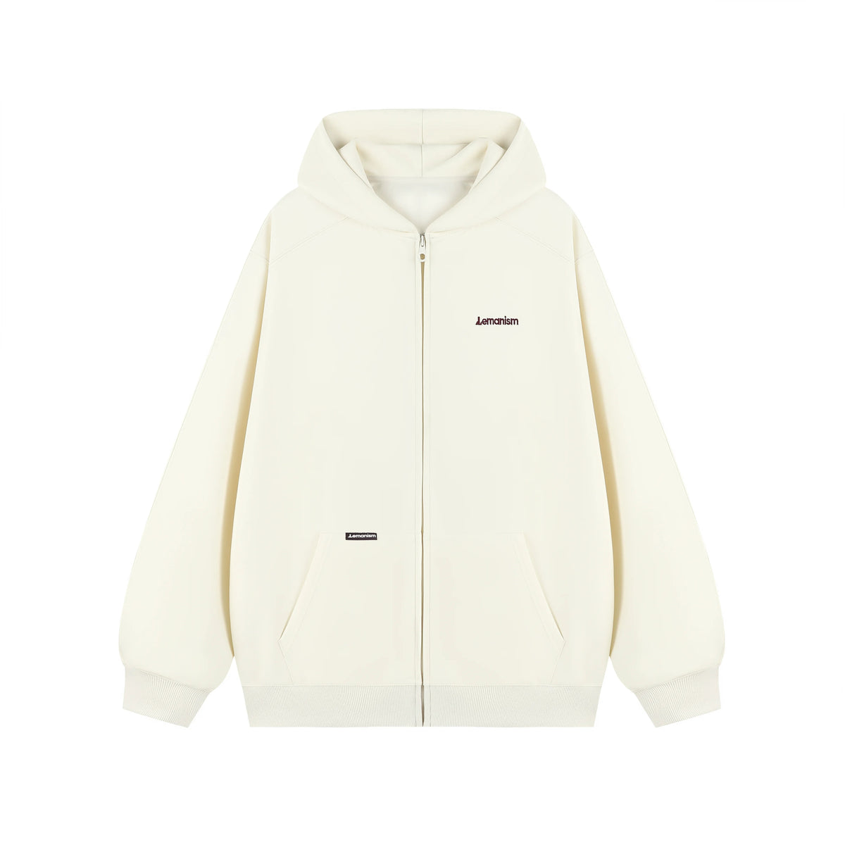 Embroidered Chest-Logo Zip Hoodie product view 11