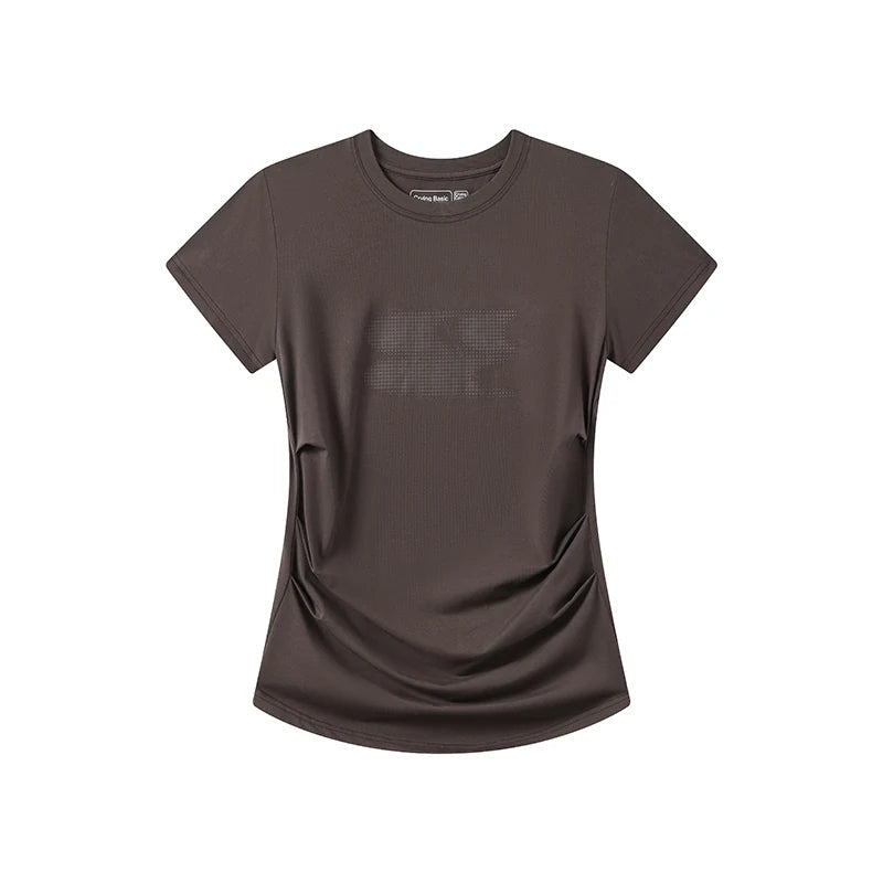 Ruched Waist Soft Stretch Tee product view 4