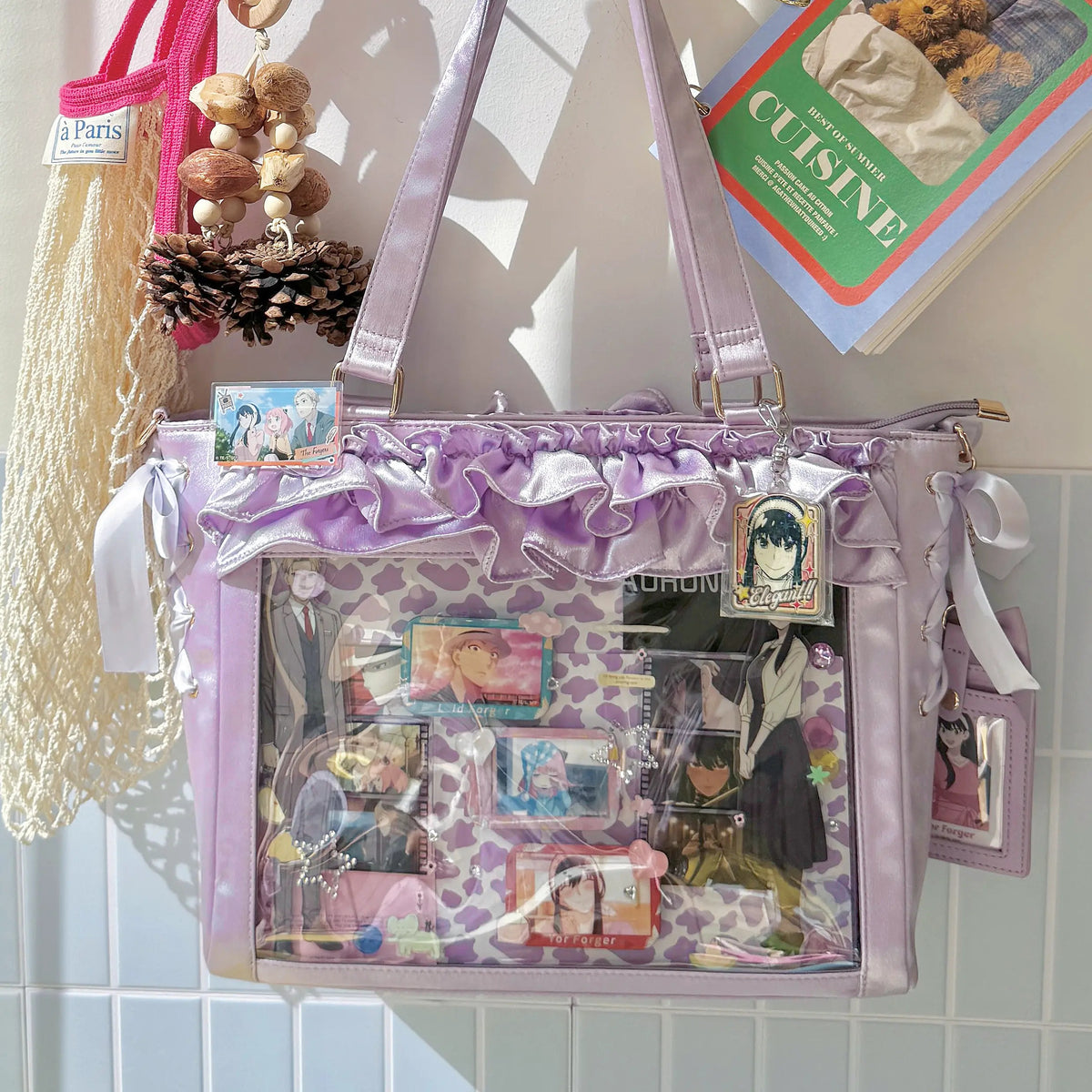 Satin Ruffle Bow Display Tote product view 4
