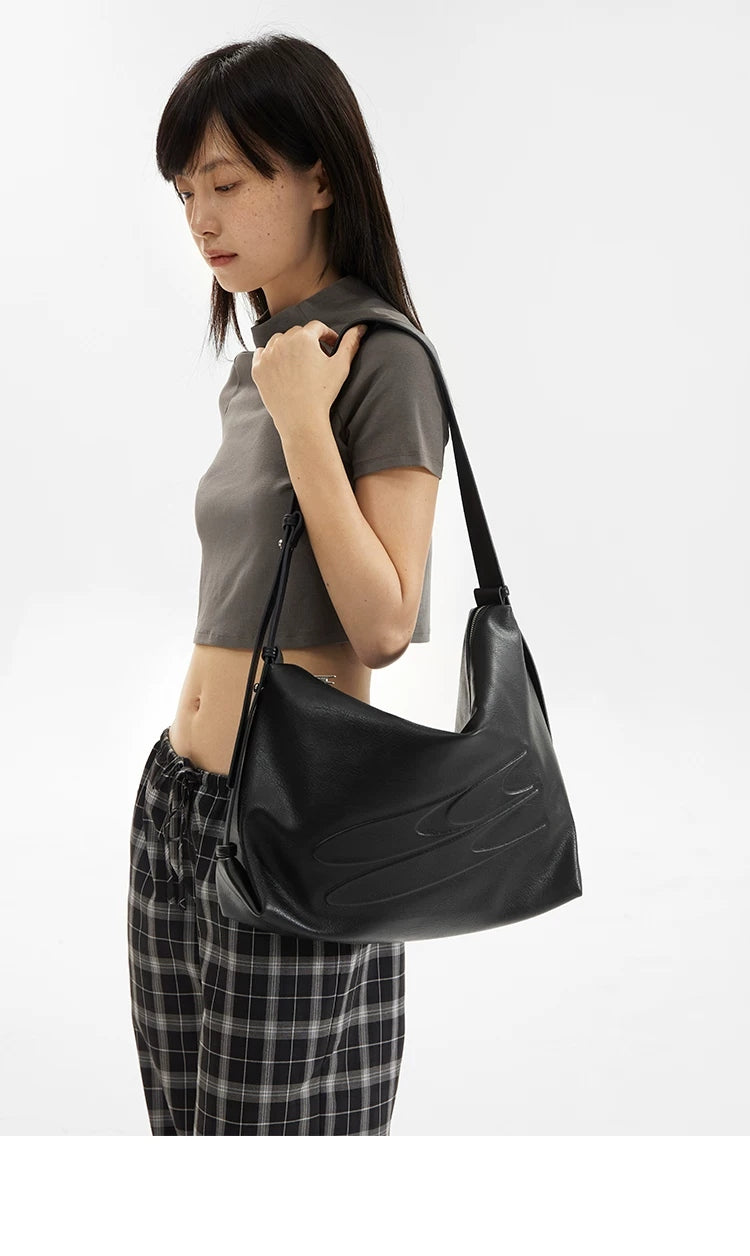 Embossed Slouch Shoulder Bag product view 4