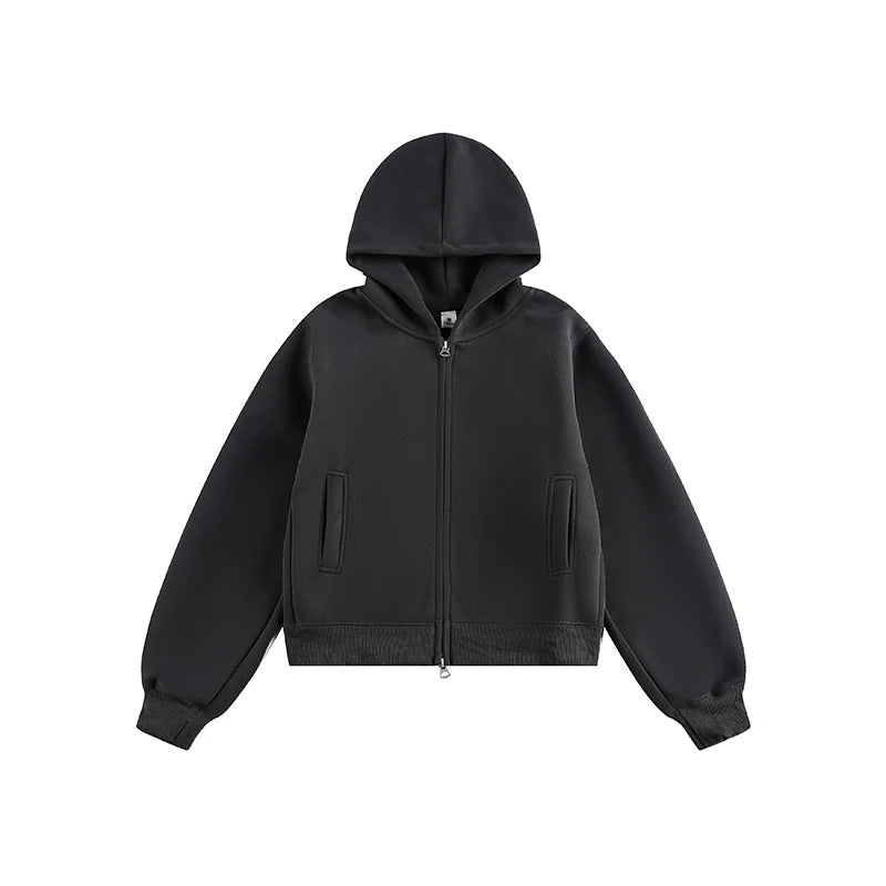 Minimal Relaxed Zip Hoodie product view 17