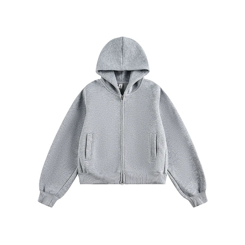 Minimal Relaxed Zip Hoodie product view 16