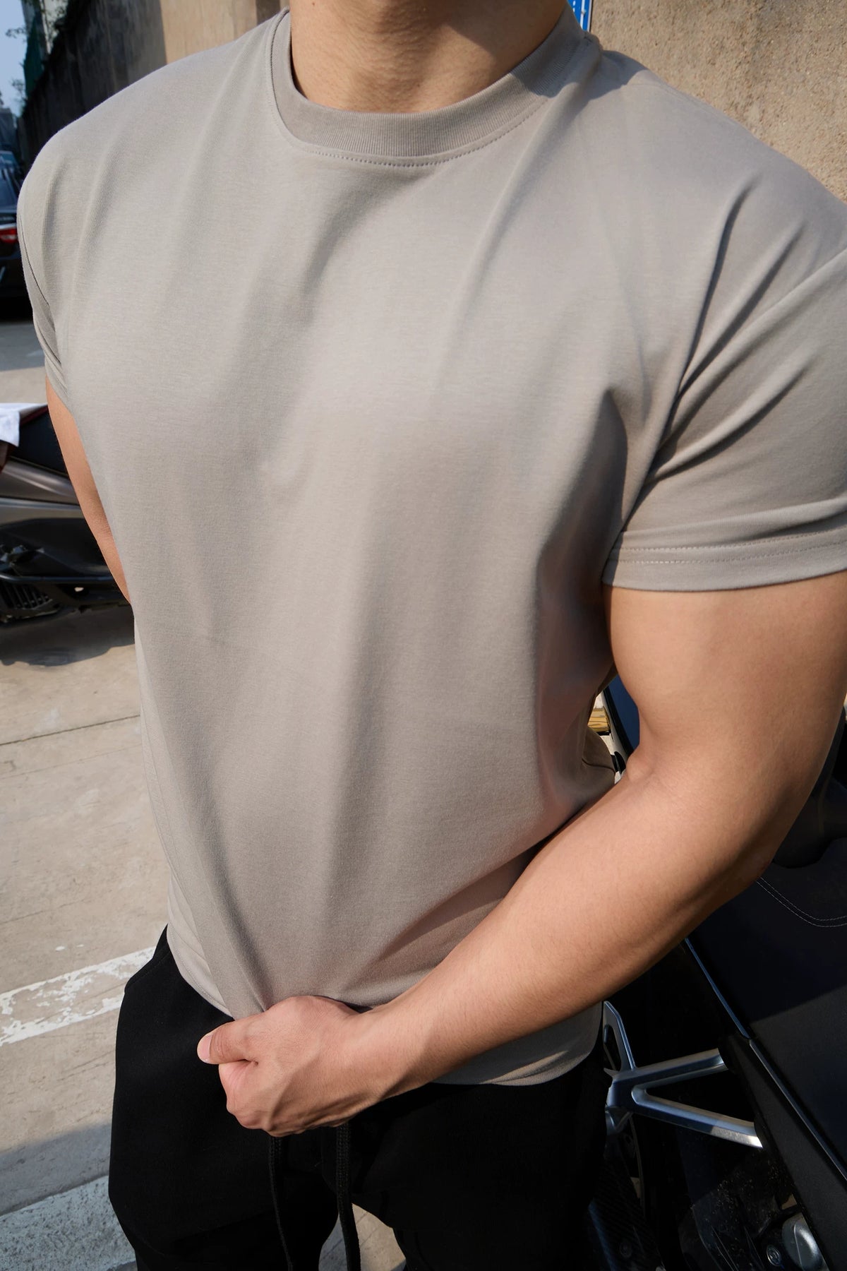Smooth Cotton-Sorona Crewneck Tee product view 4