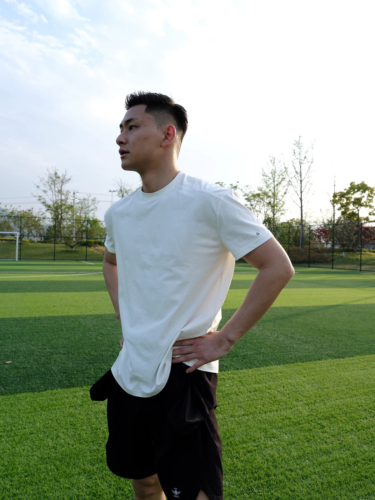 Panel-Seam Crewneck Training Tee product view 3