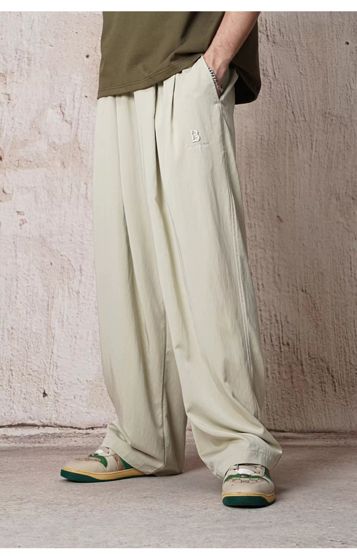 Fluid Wide-Leg Drawstring Pants product view 6