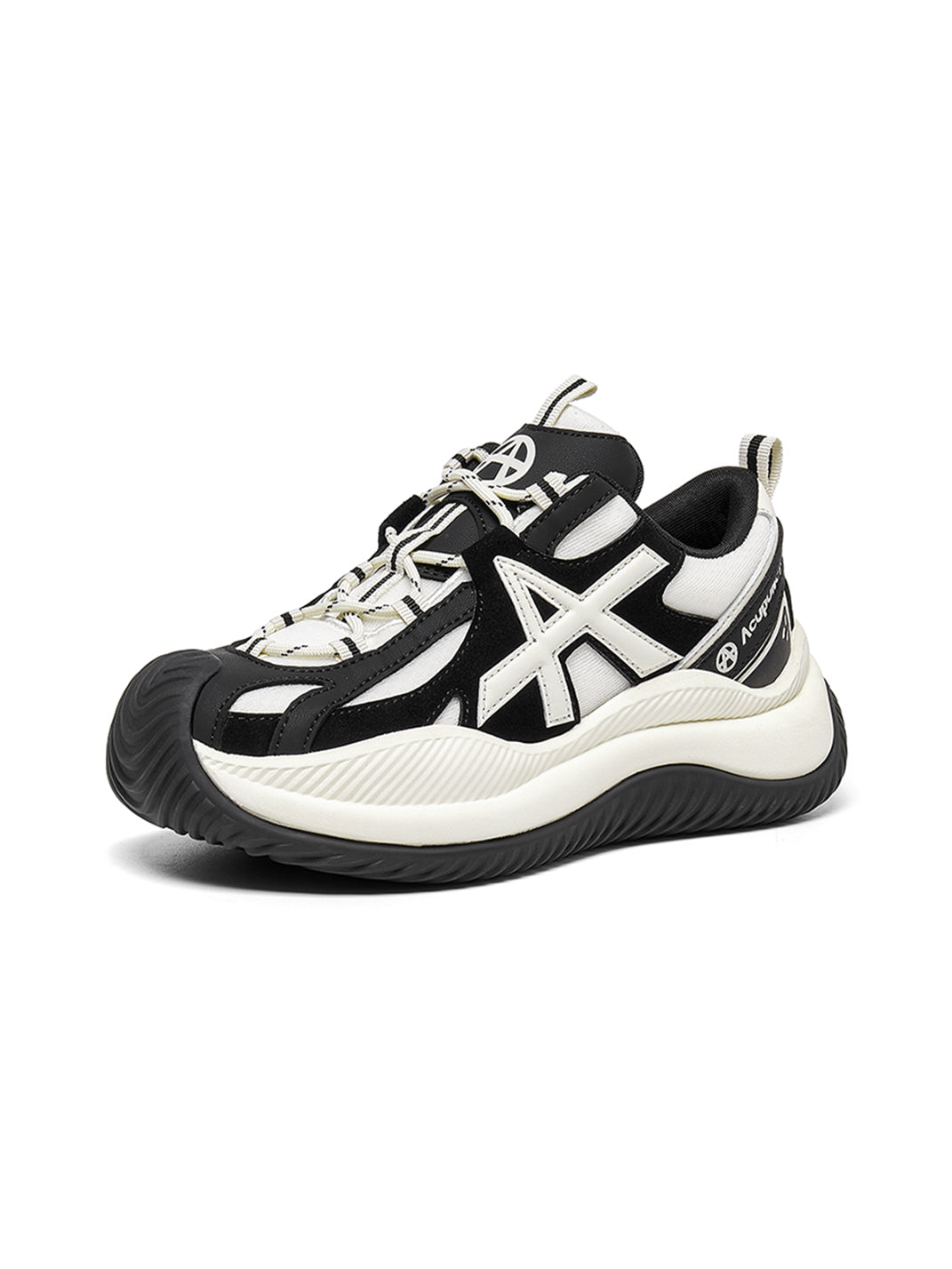 Star-Lace Wave-Sole Chunky Sneakers - View 14