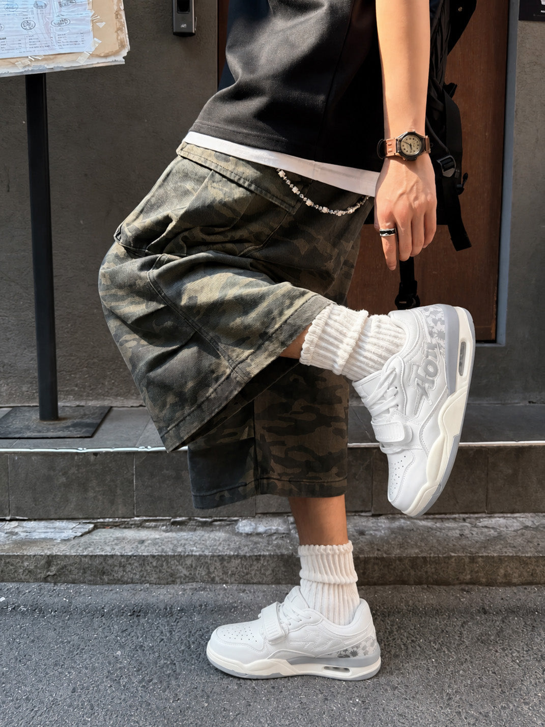 Colorblock Basketball-Inspired Court Sneakers - View 4
